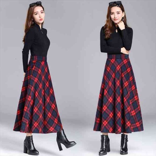autumn spring printed plaid womens long skirt loose large high waist girls versatile a-line skirt commuter red, Black
autumn spring printed plaid womens long skirt loose large high waist girls versatile a-line skirt commuter red, Black