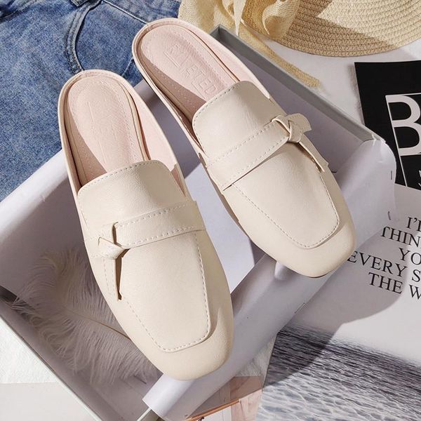 female summer low heel leather slippers fashion designer lazy slides pumps footwear women's mules shoes ladies brand flip flops, Black
female summer low heel leather slippers fashion designer lazy slides pumps footwear women's mules shoes ladies brand flip flops, Black