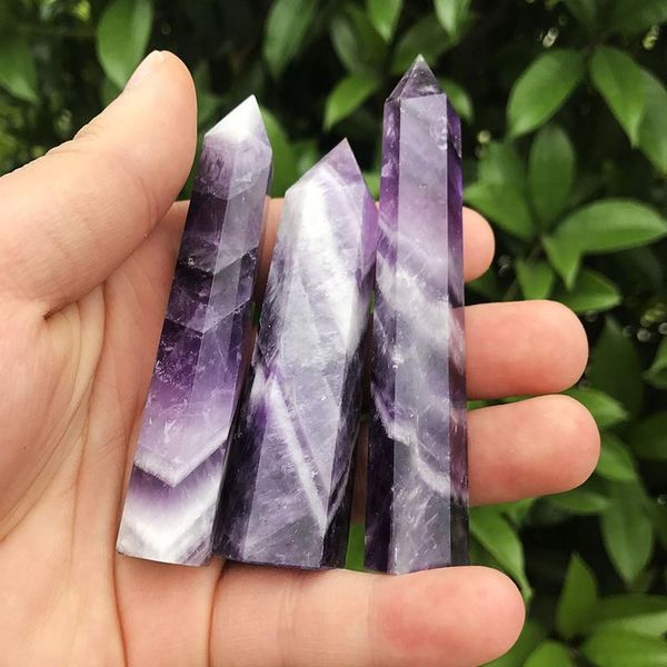 wholesale 1pc 35g / 85mm natural fantasy amethyst crystal bar energy quartz crystal point heali qylaum, Black
wholesale 1pc 35g / 85mm natural fantasy amethyst crystal bar energy quartz crystal point heali qylaum, Black