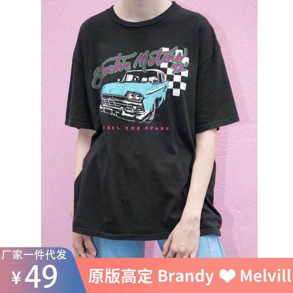 bm style american cartoon car ouyang nana same short sleeve t-shirt for women brandy melville official website, Black;gray
bm style american cartoon car ouyang nana same short sleeve t-shirt for women brandy melville official website, Black;gray