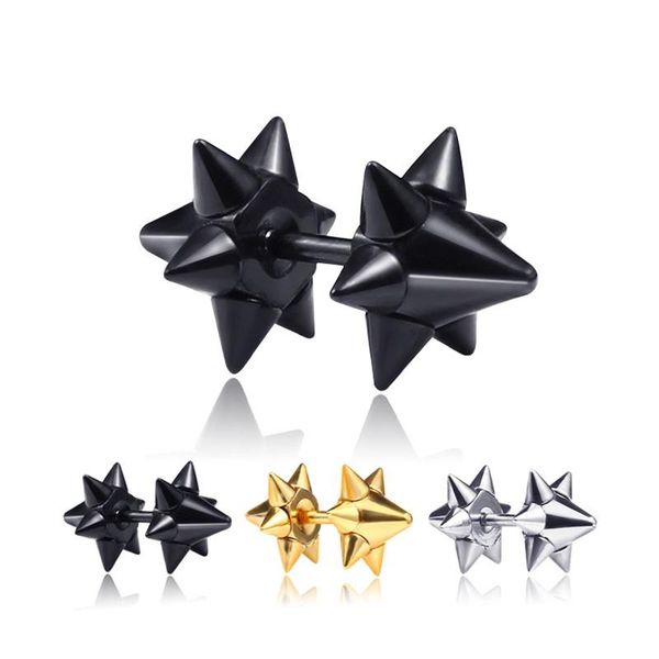stud classic punk spines pattern stainless steel earrings for women men fashion geometric ear jewelry party gifts 2 pieces, Golden;silver
stud classic punk spines pattern stainless steel earrings for women men fashion geometric ear jewelry party gifts 2 pieces, Golden;silver