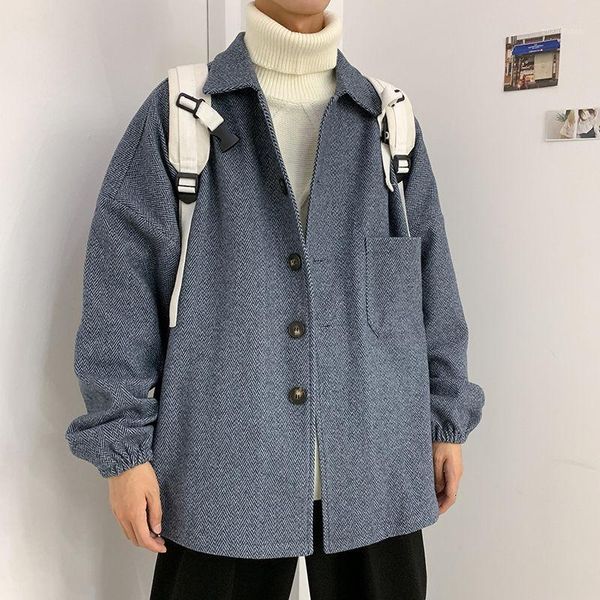 autumn korean style woolen coat men's fashion solid color casual woolen jacket men streetwear loose short coat mens m-2xl1, Black
autumn korean style woolen coat men's fashion solid color casual woolen jacket men streetwear loose short coat mens m-2xl1, Black