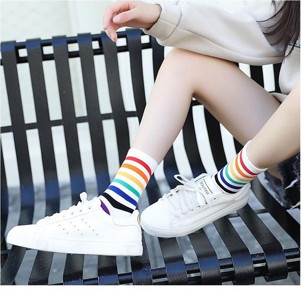 new rainbow striped patterned funny short socks women cool cotton harajuku cute kawaii socks female fashion colored ha bbyyda, Black
new rainbow striped patterned funny short socks women cool cotton harajuku cute kawaii socks female fashion colored ha bbyyda, Black
