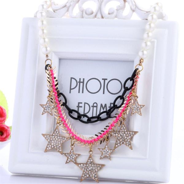 pendant necklaces bohemia crystal star tassel for women party jewelry accessories, Silver
pendant necklaces bohemia crystal star tassel for women party jewelry accessories, Silver