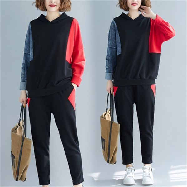 contrast color tracksuits with hoodie sets of women's clothing two pieces and casual hoodies + pants 3pgl, White
contrast color tracksuits with hoodie sets of women's clothing two pieces and casual hoodies + pants 3pgl, White