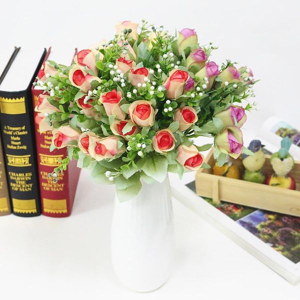decorative flowers & wreaths flone artificial rose simulation mini bouquet silk pladtic fake flower home wedding party decor art flores
decorative flowers & wreaths flone artificial rose simulation mini bouquet silk pladtic fake flower home wedding party decor art flores
