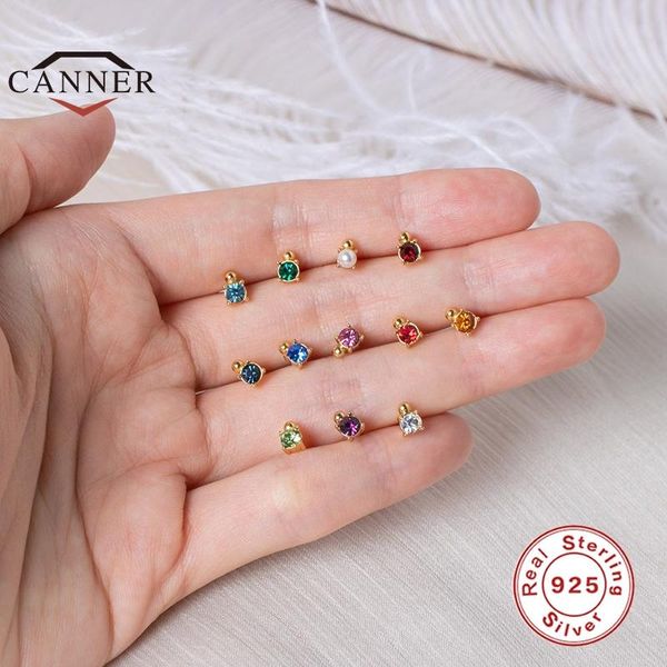 stud canner real 925 sterling silver 12 colored zircon stone earrings for women birthday piercing earring jewelry pendientes, Golden;silver
stud canner real 925 sterling silver 12 colored zircon stone earrings for women birthday piercing earring jewelry pendientes, Golden;silver