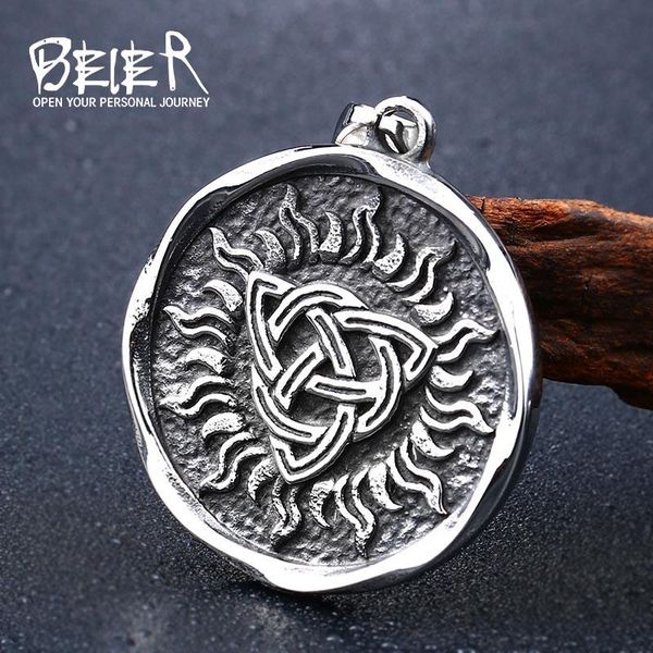 beier 316l stainless steel nordic vikings triangle fashion runes jewelry knots necklaces & pendants triquetra jewelry lp294, Silver
beier 316l stainless steel nordic vikings triangle fashion runes jewelry knots necklaces & pendants triquetra jewelry lp294, Silver