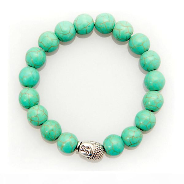 10mm handmade beaded bracelets elastic white turquoise bracelet silver gold color buddha charm bracelet bangle for men women lots wholesale, Golden;silver
10mm handmade beaded bracelets elastic white turquoise bracelet silver gold color buddha charm bracelet bangle for men women lots wholesale, Golden;silver