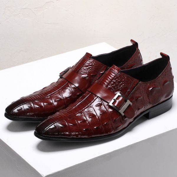 male-sized fashion more wedding dress cowhide standard crocodile pointed at breathing shoes yf4i, Black
male-sized fashion more wedding dress cowhide standard crocodile pointed at breathing shoes yf4i, Black