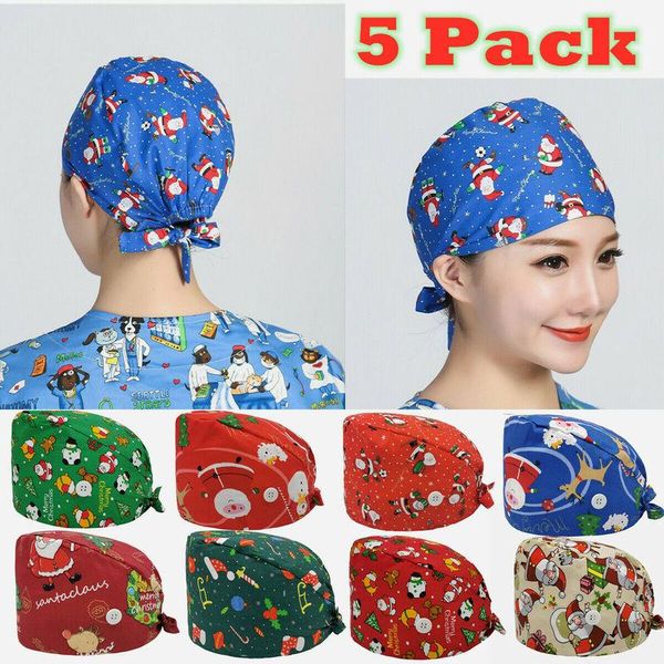 beanie/skull caps 5pcs/lot wholesale with button christmas print scrub cap sweatband women men working adjustable hats, Blue;gray
beanie/skull caps 5pcs/lot wholesale with button christmas print scrub cap sweatband women men working adjustable hats, Blue;gray