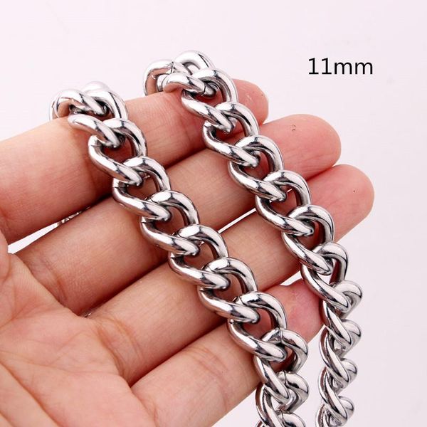 11mm wide hip hop men's 316l stainless steel curb cuban link chain necklace & bracelet jewelry christmas gift, Silver
11mm wide hip hop men's 316l stainless steel curb cuban link chain necklace & bracelet jewelry christmas gift, Silver