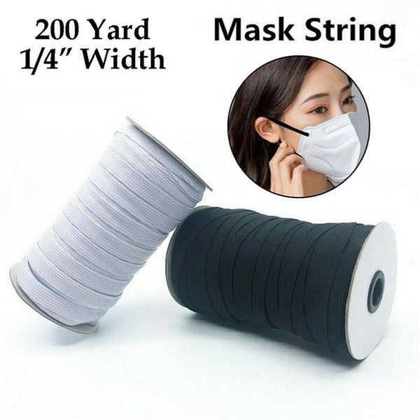 yarn 1/4 inch knitted elastic band for face cover 200 yards sewing cord string 6mm1, Black;white
yarn 1/4 inch knitted elastic band for face cover 200 yards sewing cord string 6mm1, Black;white