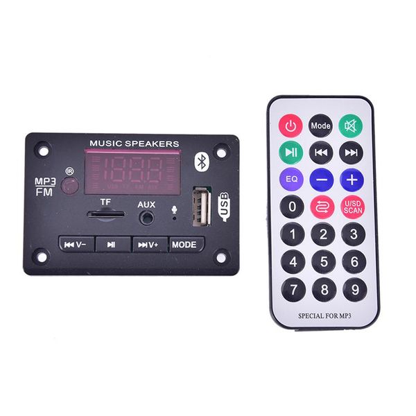 5v-12v bluetooth5.0 mp3 decoding board module wireless car usb mp3 player tf card slot / usb / fm
5v-12v bluetooth5.0 mp3 decoding board module wireless car usb mp3 player tf card slot / usb / fm