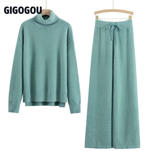 gigogou luxury cashmere minsk women wide leg pant suits thick warm turtleneck sweater tracksuits 2/two piece sets clothing 220315, White
gigogou luxury cashmere minsk women wide leg pant suits thick warm turtleneck sweater tracksuits 2/two piece sets clothing 220315, White