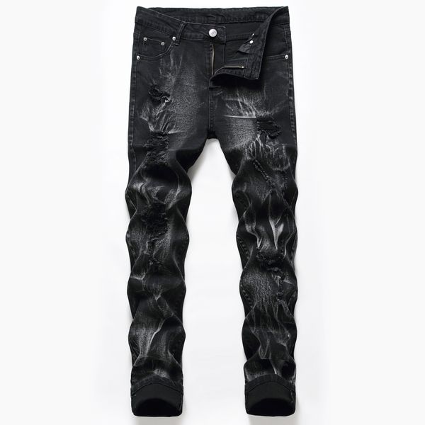 men's distressed ripped skinny jeans fashion mens jeans slim motorcycle moto biker causal mens denim pants hip hop men jeans, Blue
men's distressed ripped skinny jeans fashion mens jeans slim motorcycle moto biker causal mens denim pants hip hop men jeans, Blue