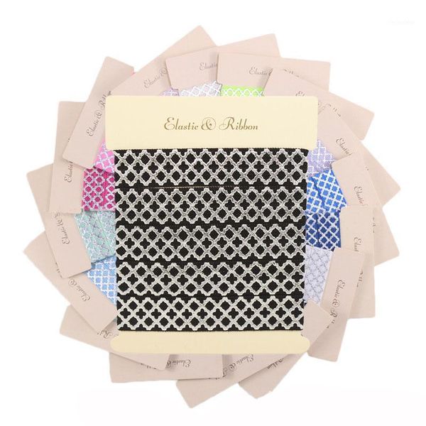5/8" silver foil small quatrefoil fold over elastic silver quatrefoil foe elastic for headband ties1, Slivery;white
5/8" silver foil small quatrefoil fold over elastic silver quatrefoil foe elastic for headband ties1, Slivery;white