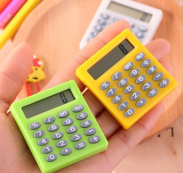 Cute Mini Student Exam Learning Essential Small Calculator Portable Color Multifunctional Small Square 8 Digit Calculator Sqczjpl