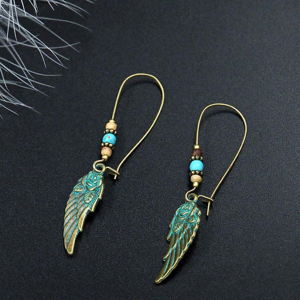 vintage green feather pendant hoop earrings for women ethnic bohemia flower beads wing drop ear cuff earrings hoop, Golden;silver
vintage green feather pendant hoop earrings for women ethnic bohemia flower beads wing drop ear cuff earrings hoop, Golden;silver