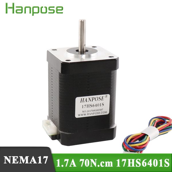 4-lead 17hs6401s stepper motor 42 motor 42bygh 42 stepper motor 70n.cm 1.7a for 3d printer monitor equipment
4-lead 17hs6401s stepper motor 42 motor 42bygh 42 stepper motor 70n.cm 1.7a for 3d printer monitor equipment