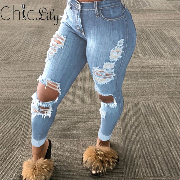 chiclily fashion ripped jeans for women scratch denim trousers skinny pencil pants jeans with holes casual pants y1214, Blue
chiclily fashion ripped jeans for women scratch denim trousers skinny pencil pants jeans with holes casual pants y1214, Blue