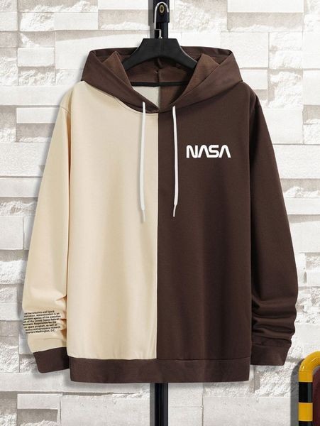 men slogan graphic colorblock kangaroo pocket drawstring hoodie r2jj#, Black 
men slogan graphic colorblock kangaroo pocket drawstring hoodie r2jj#, Black