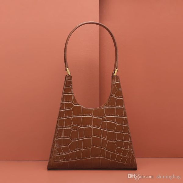 leather handbag ladies design crocodile pattern retro armpit shoulder bag european and american fan brown bag 1096
leather handbag ladies design crocodile pattern retro armpit shoulder bag european and american fan brown bag 1096
