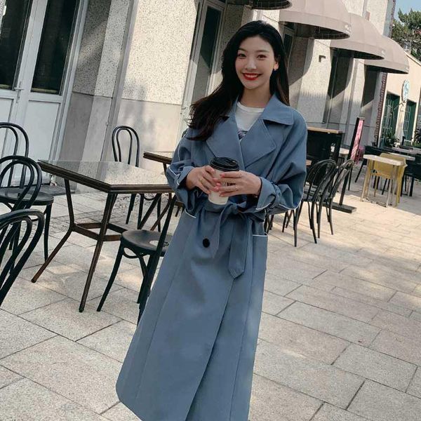 2020 new autumn trend women's windbreaker elegant waist belt loose black khaki blue spring long trench coat for women outwear1, Tan;black
2020 new autumn trend women's windbreaker elegant waist belt loose black khaki blue spring long trench coat for women outwear1, Tan;black