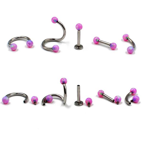 1pc surgical steel opal ear tragus cartilage earring ear studs septum clicker nose eyebrow lip ring piercing body jewelry 16g q sqcnix, Silver
1pc surgical steel opal ear tragus cartilage earring ear studs septum clicker nose eyebrow lip ring piercing body jewelry 16g q sqcnix, Silver
