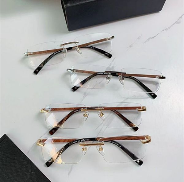 luxury concise men rimless plain glasses clear lens 390 titanium wooden leg rectangular rim 56-17-140 for prescription fullset case, Silver
luxury concise men rimless plain glasses clear lens 390 titanium wooden leg rectangular rim 56-17-140 for prescription fullset case, Silver