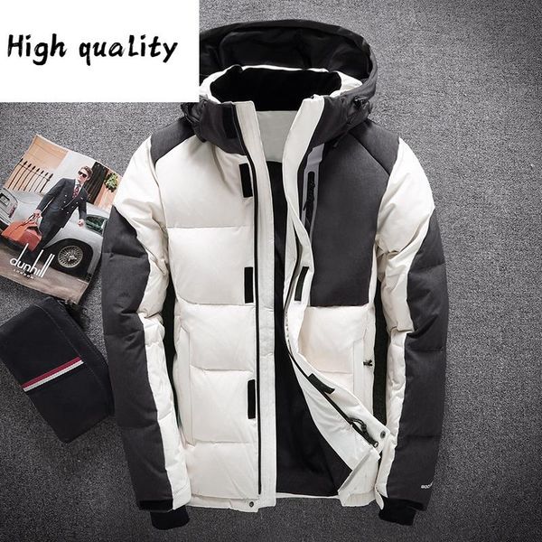 white 2020 duck down jacket men casual men's winter jackets down coat detachable hat parka abrigos para hombre, Black
white 2020 duck down jacket men casual men's winter jackets down coat detachable hat parka abrigos para hombre, Black