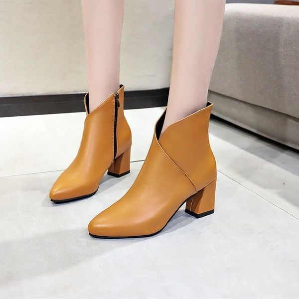 boots 2021 solid black leather women shoes woman pointed toe zipper high heels ladies ankle botas mujer1
boots 2021 solid black leather women shoes woman pointed toe zipper high heels ladies ankle botas mujer1