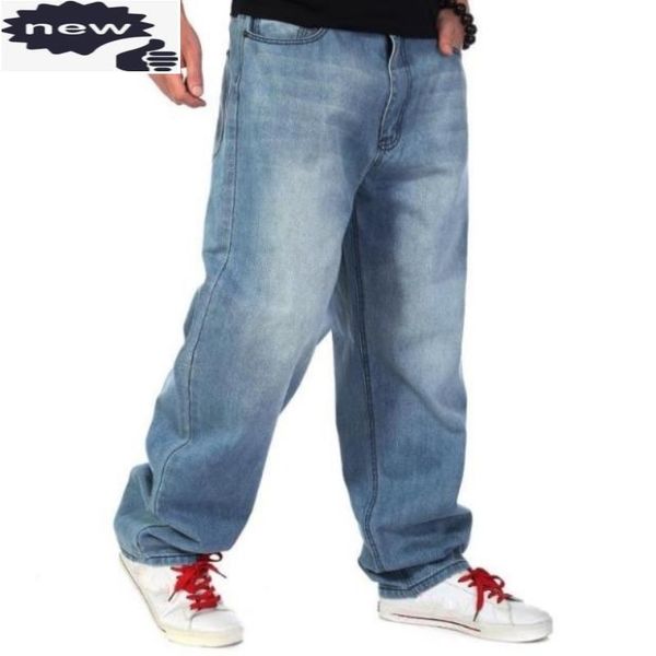 large man loose hip hop wash blue jeans baggy denim pants men casual classic cowboys plus size 30-46 pantalon homme jean h1209
large man loose hip hop wash blue jeans baggy denim pants men casual classic cowboys plus size 30-46 pantalon homme jean h1209