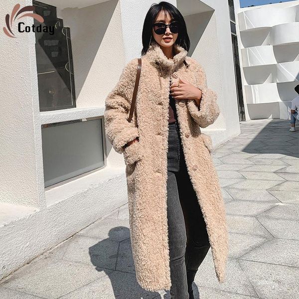 cotday lamb fur genuine shearing coat winter warm england style camel 2021 new fashion women natural wool outerwear fur coat1, Black
cotday lamb fur genuine shearing coat winter warm england style camel 2021 new fashion women natural wool outerwear fur coat1, Black