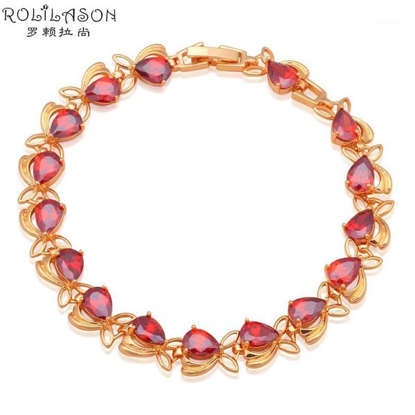 rolilason brand design bracelet for women gold tone zirconia crystal bracelets health fashion jewelry tb2881, Black
rolilason brand design bracelet for women gold tone zirconia crystal bracelets health fashion jewelry tb2881, Black