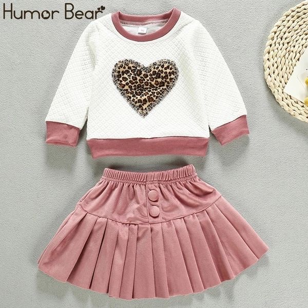 humor bear toddler baby girl autumn winter clothes set long sleeve leopard sweatshirt +skirt 2pcs suit outfits kids clothing 201126, White
humor bear toddler baby girl autumn winter clothes set long sleeve leopard sweatshirt +skirt 2pcs suit outfits kids clothing 201126, White