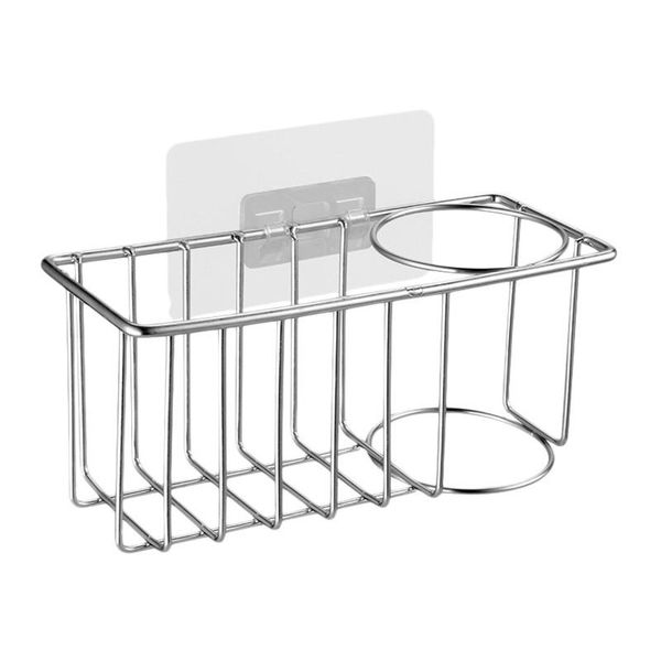 hooks & rails adhesive sponge holder and brush 2 in 1 sink caddy stainless steel water proof no drilling kitchen organizer tool #py10
hooks & rails adhesive sponge holder and brush 2 in 1 sink caddy stainless steel water proof no drilling kitchen organizer tool #py10