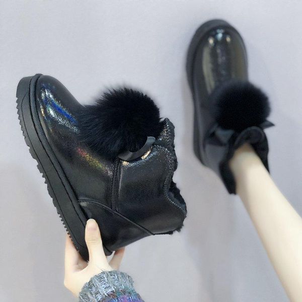 shoes winter boots with fur flat heel australia round toe luxury designer boots-women plush ankle snow rubber ladies leather 20, Black
shoes winter boots with fur flat heel australia round toe luxury designer boots-women plush ankle snow rubber ladies leather 20, Black