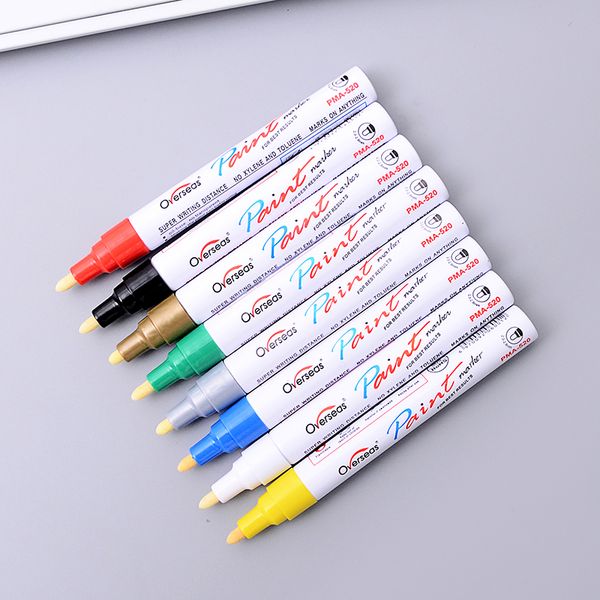 New Waterproof Rubber Permanent Paint Marker Pen White Car Tyre Tread Environmental Tire Painting Art Stationery Supplies
New Waterproof Rubber Permanent Paint Marker Pen White Car Tyre Tread Environmental Tire Painting Art Stationery Supplies