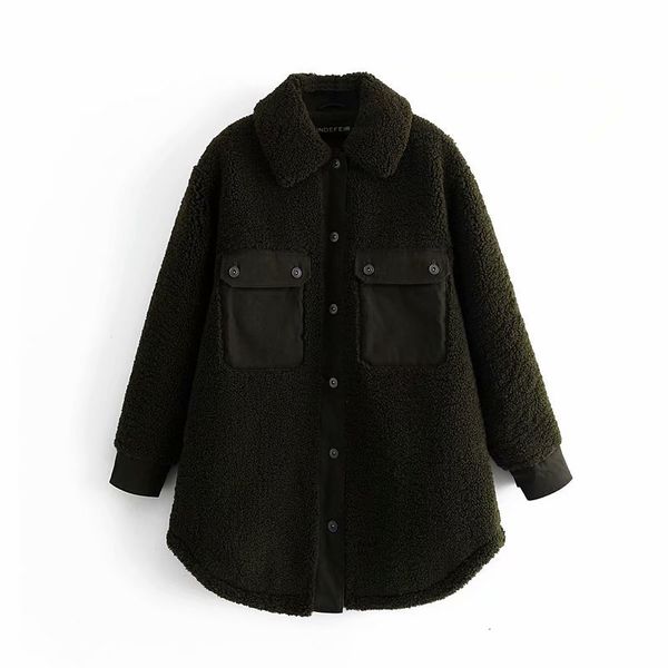 2021 new 4720 autumn european and american women's pure color fleece shirt factory direct wholesale coat hivn, Black;brown
2021 new 4720 autumn european and american women's pure color fleece shirt factory direct wholesale coat hivn, Black;brown