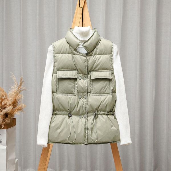 women's down & parkas 2021 autumn and winter vest short white duck waist stand-up collar jacket clothing, Black
women's down & parkas 2021 autumn and winter vest short white duck waist stand-up collar jacket clothing, Black