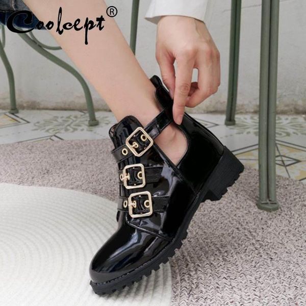 boots coolcept plus size 33-46 women ankle 2021 winter autumn warm fur short metal buckle casual office ladies shoes, Black
boots coolcept plus size 33-46 women ankle 2021 winter autumn warm fur short metal buckle casual office ladies shoes, Black
