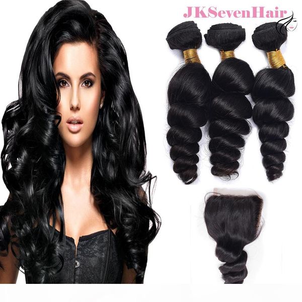 10a grade loose wave brazilian virgin human hair wefts 3pcs with 4x4inch lace closure indian peruvian malaysian hair bundles with closure, Black
10a grade loose wave brazilian virgin human hair wefts 3pcs with 4x4inch lace closure indian peruvian malaysian hair bundles with closure, Black