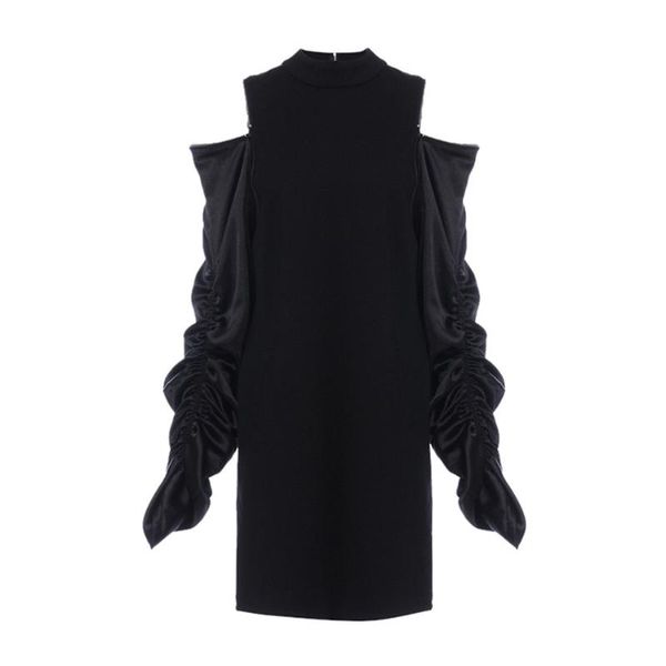 2021 new spring women's strapless round neck long sleeve pleated casual dress fashion high street sweatshirt dress, Black;gray
2021 new spring women's strapless round neck long sleeve pleated casual dress fashion high street sweatshirt dress, Black;gray