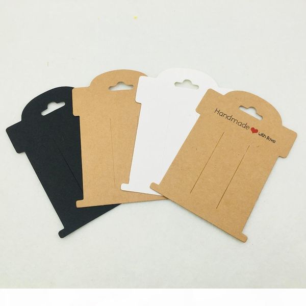 50pcs 11*8cm paper hairpin cards handmade with love jewelry packaging cards woman hair clip displays cards, Black
50pcs 11*8cm paper hairpin cards handmade with love jewelry packaging cards woman hair clip displays cards, Black