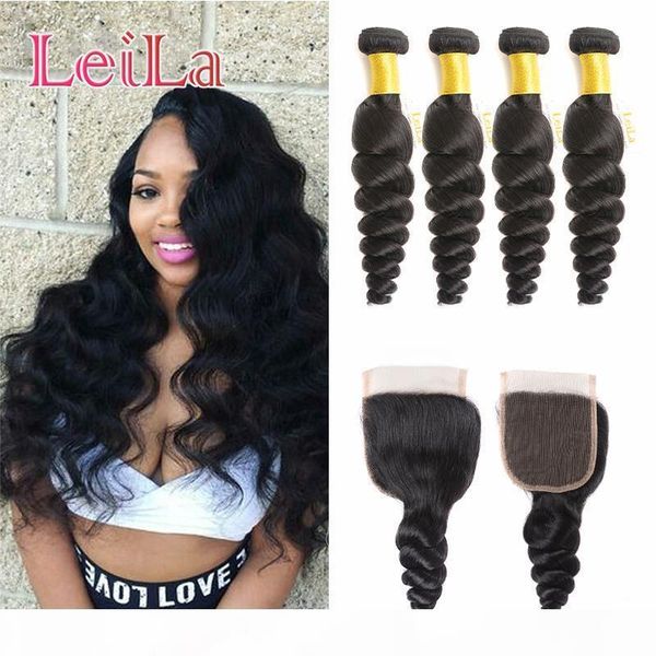 peruvian 5pieces lot virgin hair bundles with lace closure loose wave 100% human hair for your beauty, Black;brown
peruvian 5pieces lot virgin hair bundles with lace closure loose wave 100% human hair for your beauty, Black;brown