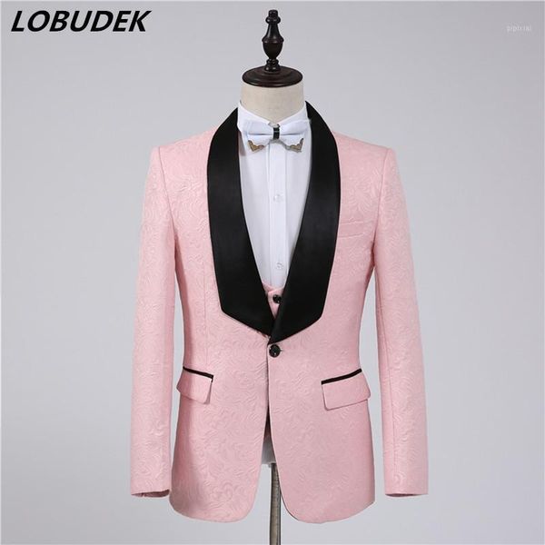 jacket+vest+pants) formal men's suits fashion three piece sets wedding master of ceremonies p studio groomsman star suits1, White;black
jacket+vest+pants) formal men's suits fashion three piece sets wedding master of ceremonies p studio groomsman star suits1, White;black