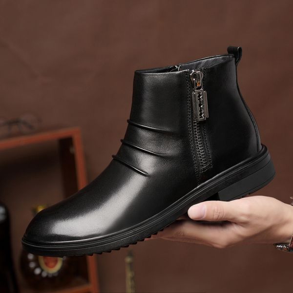 casual man big size formal office dress in genuine leather winter cotton warm shoes black snow male boots 9dbp
casual man big size formal office dress in genuine leather winter cotton warm shoes black snow male boots 9dbp