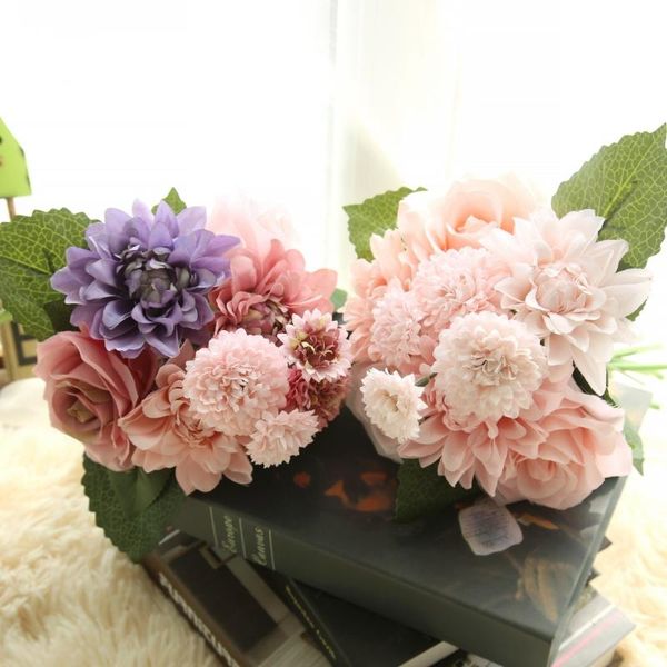 decorative flowers & wreaths 7colors silk flower roses dahlia hybrid artificial for wedding decoration bridal bouquet home decor fake
decorative flowers & wreaths 7colors silk flower roses dahlia hybrid artificial for wedding decoration bridal bouquet home decor fake