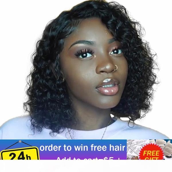 13x4 water wave bob wig 150% density remy human hair bob lace front wigs pre plucked with baby hair vshow human wigs, Black;brown
13x4 water wave bob wig 150% density remy human hair bob lace front wigs pre plucked with baby hair vshow human wigs, Black;brown